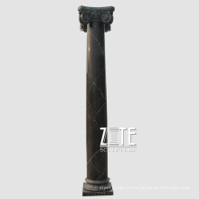 Garden Decorative Black Marble Stone Roman Column